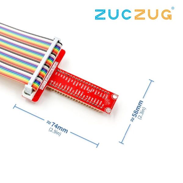 

integrated circuits youe shone t type gpio expansion board + 40p cable for raspberry pi