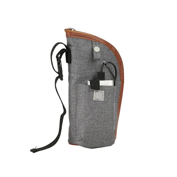 

water bottle portable warmer zippered compact usb electric temperature bag adjustable buckle set travel
