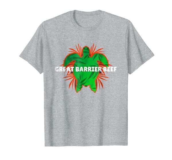 

great barrier reef beach turtle vacation t shirt, White;black