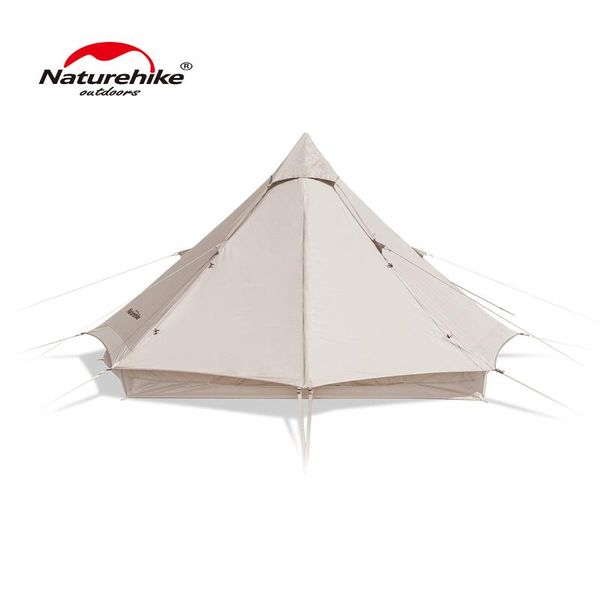 

naturehike lang 6.4 cotton big space breathable camping hiking pyramid tent 3-4-person outdoor party travel nh20zp004 tents and shelters