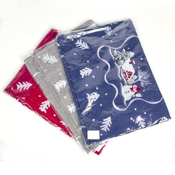 

embroidery christmas table cloth 40x180cm flag tablecloth decor home decoration