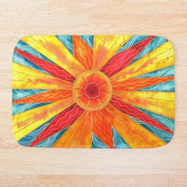 

bath mats sunburst mat black and white geometric bathroom door non-slip rug kitchen anti-slip floor