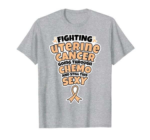 

fighting uterine cancer going through chemo still quote t-shirt, White;black