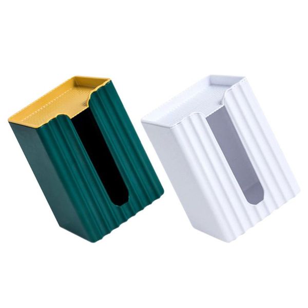 

hooks & rails 2pcs toilet wall-mounted tissue boxes non-punch organizers