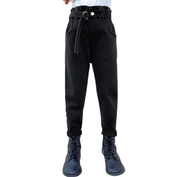 

girls jeans sashes children's for casual style children autumn winter clothes 6 8 10 12 14, Blue