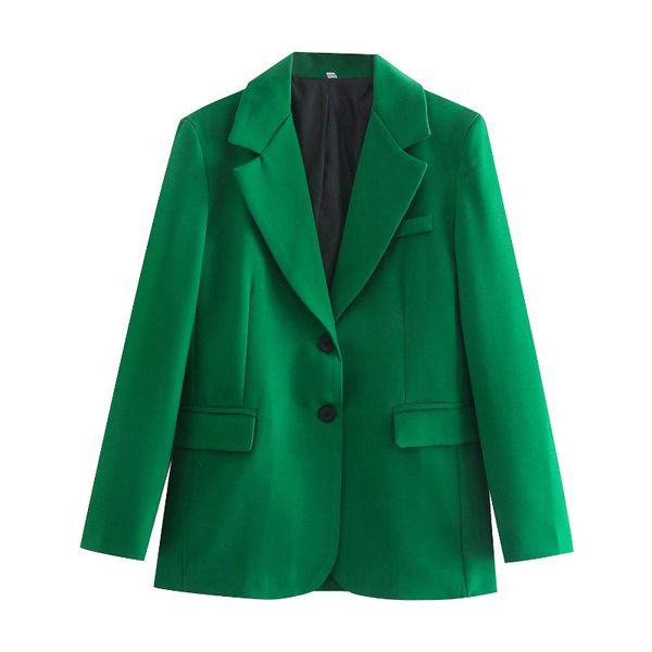 

women's suits & blazers green women blazer 2021 formal lady office work suit pockets jackets coat slim femme, White;black
