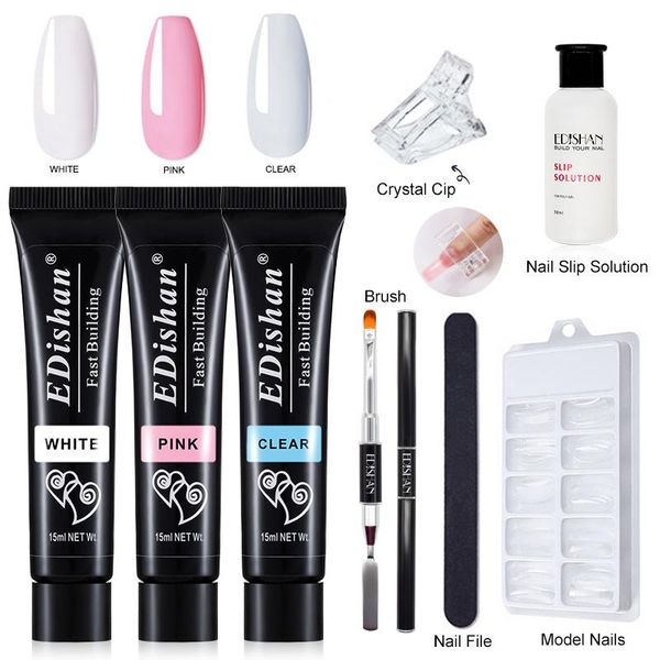 

nail art kits extension glue uv set quick-drying crystal 15ml for beauty