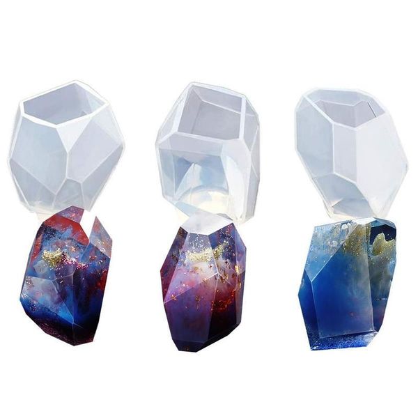 

craft tools 3pcs irregular pendant decoration liquid silicon resin mold for making jewerly earrings hair accessories jewelry tool