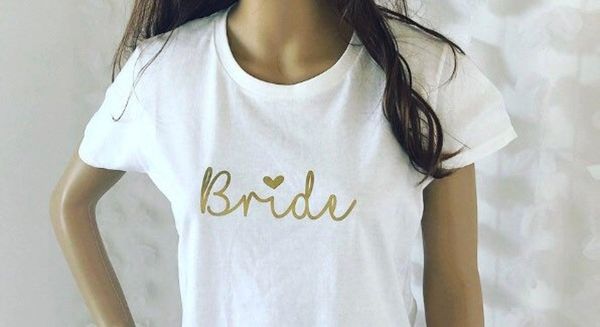 

women's t-shirt bride squad bachelorette party bridesmaid funny 100% cotton women grungeÂ tumblrÂ fashion quote casualÂ tshirt fit tee, White