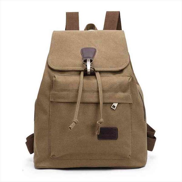 

korean style of the wave ladies canvas backpack retro casual fashion student computer unisex