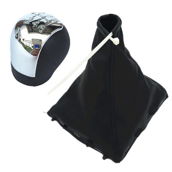 

shift knob chrome styling gear leather gaiter boot cover case collar for vauxhall vectra c b corsa astra 2002-2005