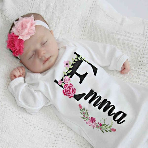 

girl's custom newborn dresses and headband gift personalized baby clothes infant gown girl coming home outfit 1026, Red;yellow