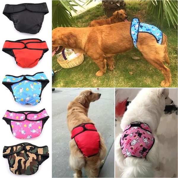 Dog Apparel Pet Pet Fisiological menstrual Higiene Pants Briefs para pequenos cães grandes cachorrinhos de cachorro gato anti-assédio Anti-assédio