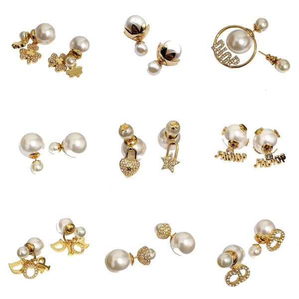 

75%off outlet letter size pearl women's fashion ring net red tassel earrings, Silver