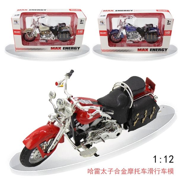 

harley locomotive 1:12 alloy motorcycle sliding prince model toy ornaments gifts collection export