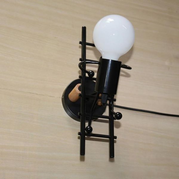 

konesky wall light industrial retro lamps bedroom personality little people climb stairs lighting indoor for children room lamp
