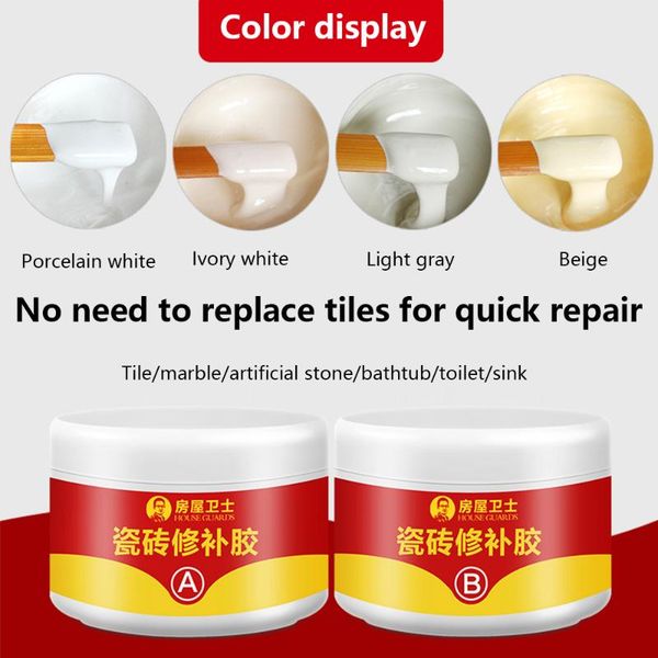 

professional hand tool sets 100g a&b tile repair agent paste bathtub white tiles suitable for shower room glass fiber porcelain ceramic crac
