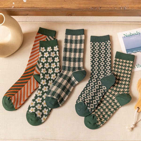 

autumn winter green double way grid middle version pile cotton, Black;white