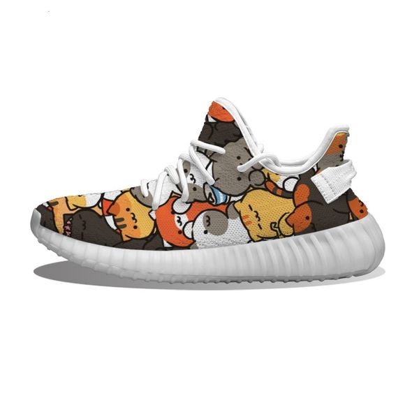 

diy custom cats playing together running sho mh printed mens womens trainers outdoor sports sneakers