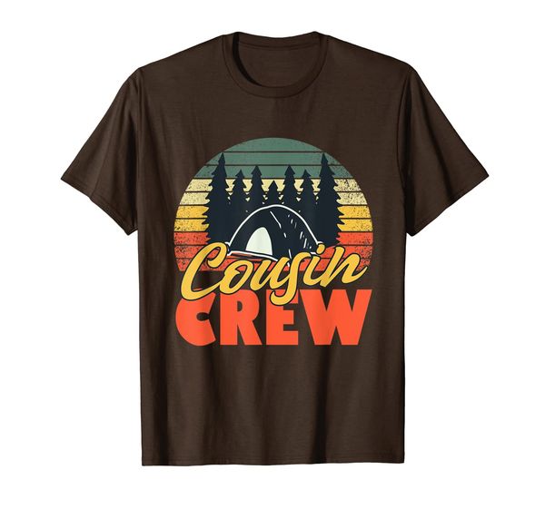 

funny camping shirt cousin crew summer gift t-shirt, White;black