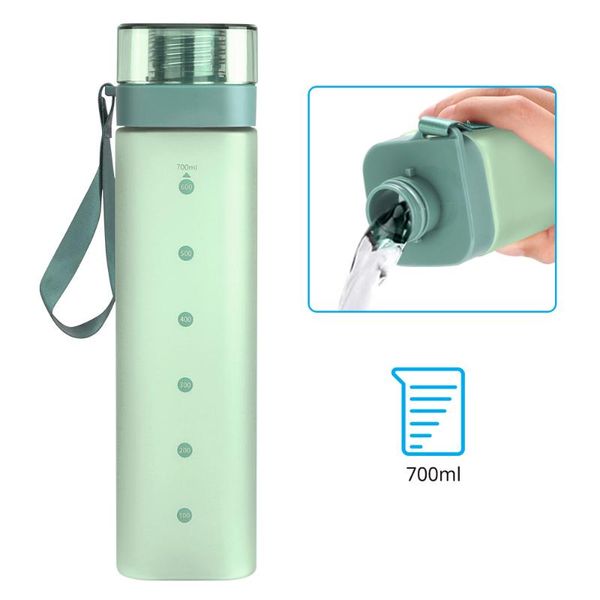 

sports water bottle 700ml outdoor travel portable leakproof drinkware climbing tour hiking camping equipment
