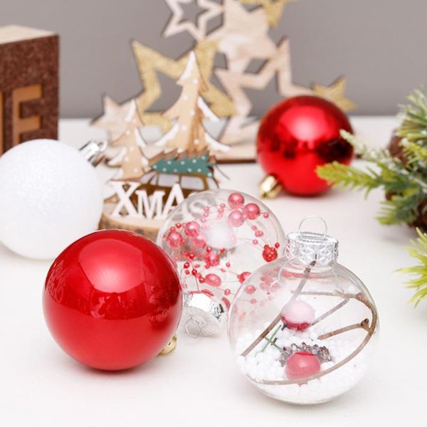 

party decoration 30 pcs christmas tree hanging ball plastic pendant for home el
