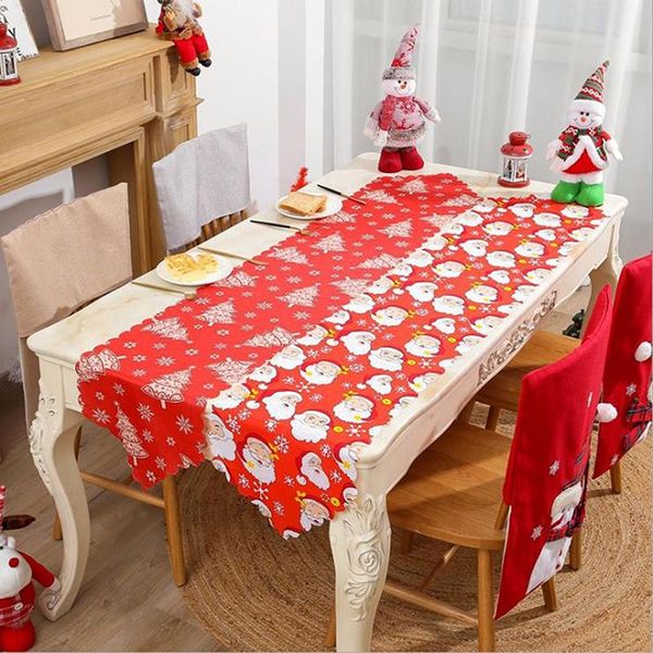 

table cloth christmas runner fashion fabric deskdecorative tablecloth ornament 2021 year's gift