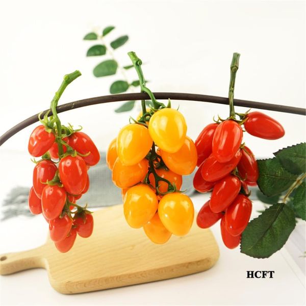 

kitchen home el restaurant cafe bar shop store decoration faux artificial simulation cherry tomatoes bunches fake fruit party