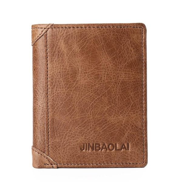 

wallets style genuine leather wallet customizable vintage cowhide mini men short goods gift, Red;black