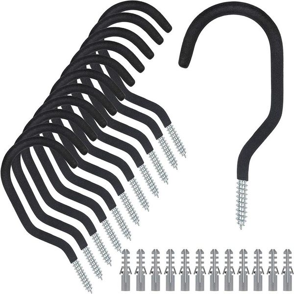 

hooks & rails pack garage bike hooks,heavy duty rack hanger for ceilings, space saving utility organizer all types