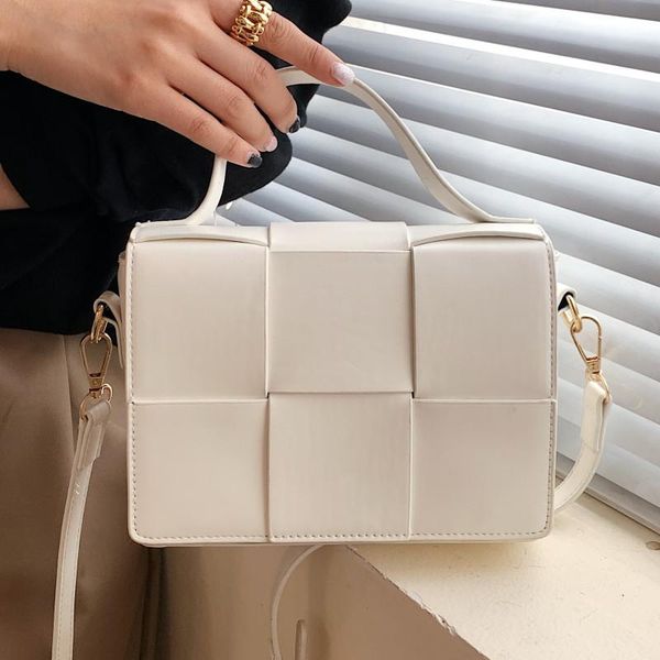 

evening bags small woven tote for women luxury soft leather shoulder bag handle weave crossbody messenger ladies summer handbags