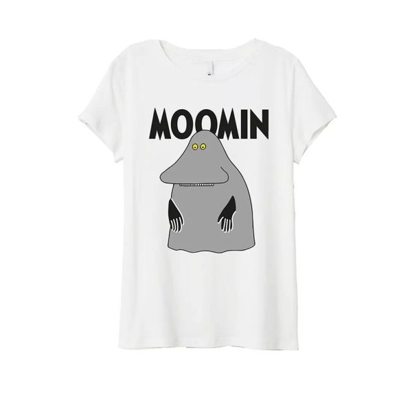 

moomins groke licensed men t-shirt, White;black