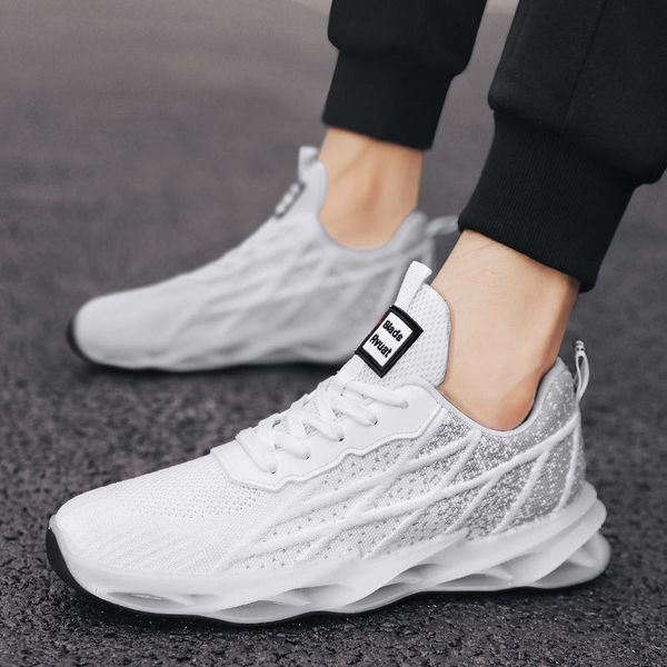 

new shock-absorbing running shoes for men spring and summer lightweight breathable sneakers with soft soles and mesh surfaces