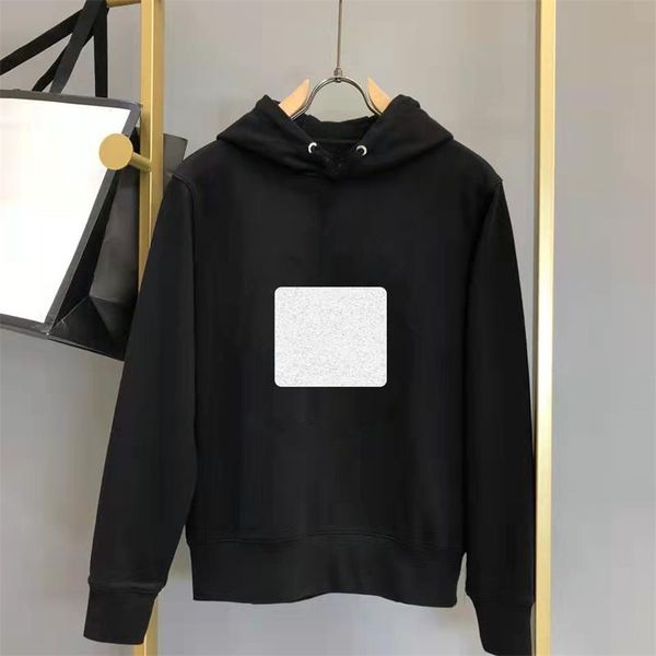 

womns hoodeis highs quality sweatshirts mens women designer hoodied clothing print round neck with large embroidery couples sweatshirts, Black