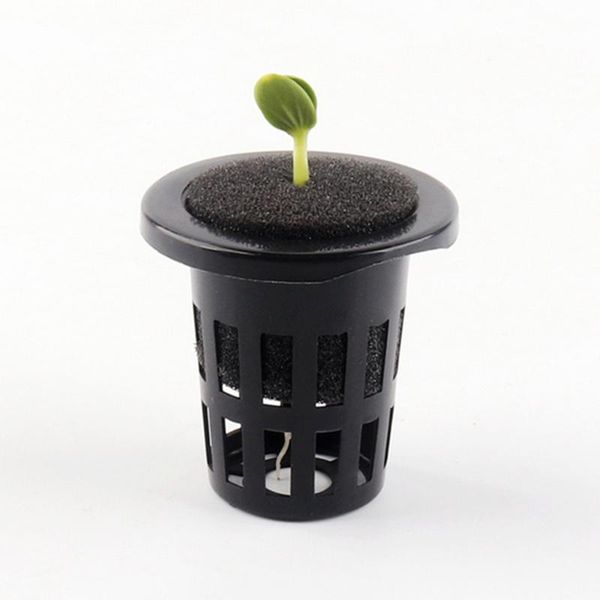 

50pcs vegetable net cups slotted mesh soilless culture vegetables pots for garden planting tools accessories planters &