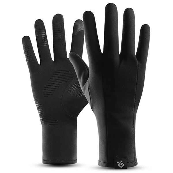 

ski gloves winter warm men women touchscreen windproof sports with thin polar fleece lining