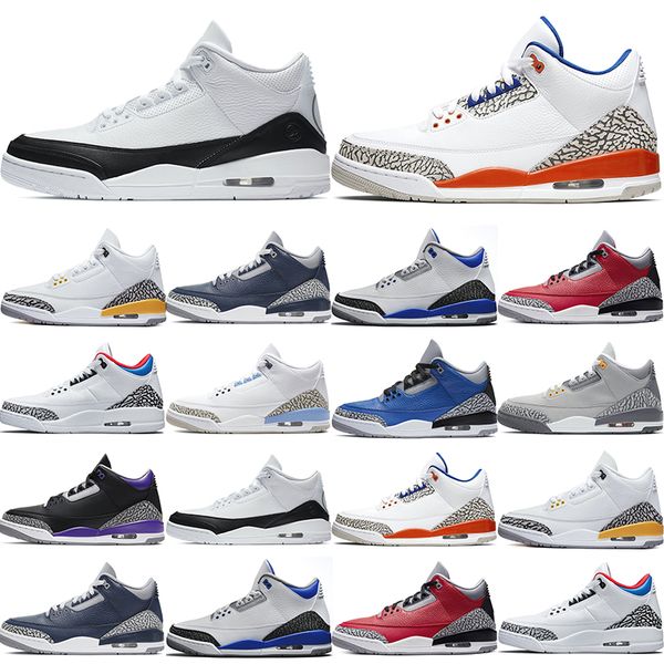 

2021 new original basketball shoes knicks laser orange midnight navy racer blue red cement seoul unc fragment court purple cool grey trainer, White;red
