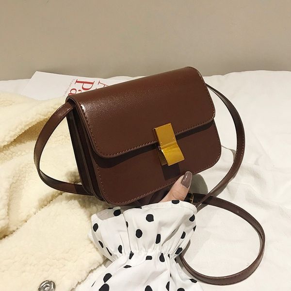 

70% off luxury design handbag 2021 women's new fashion bag mini tofu box small square bag versatile oml3