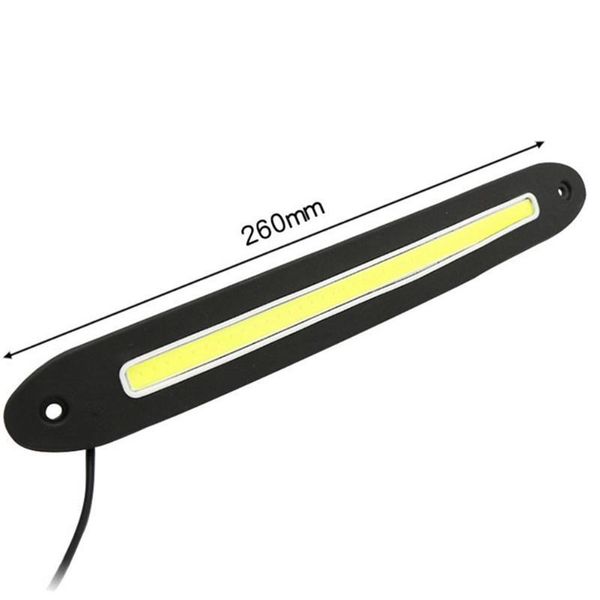 

26cm drl lights 2pcs set cob car dc 12v daytime running light driving led emergency