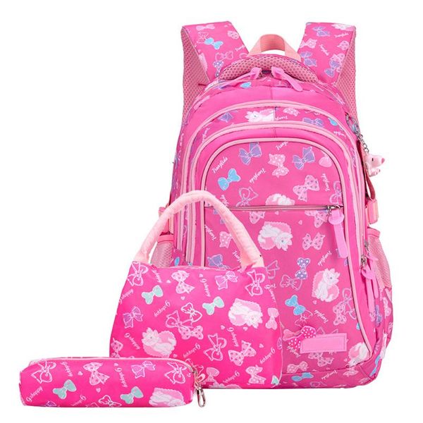 

backpack 3pcs/set college school lunch bag kids nylon gift students fashion girls boys pencil case children travel casual