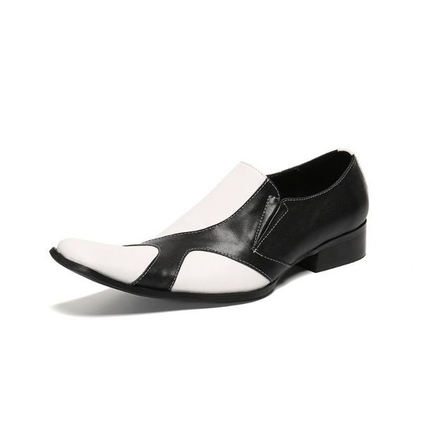 

autumn fashion men office shoes patent leather dress white black male soft wedding party oxford