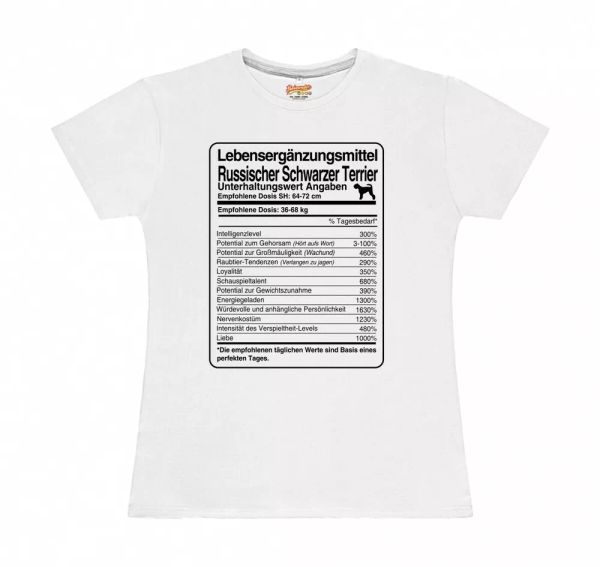 

T-Shirt Womens dose Black Russian Terrier Life Supplements by siviw, Mainly pictures