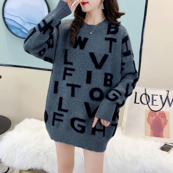 

hoodies women's sweater, medium and long letter sweater, Black