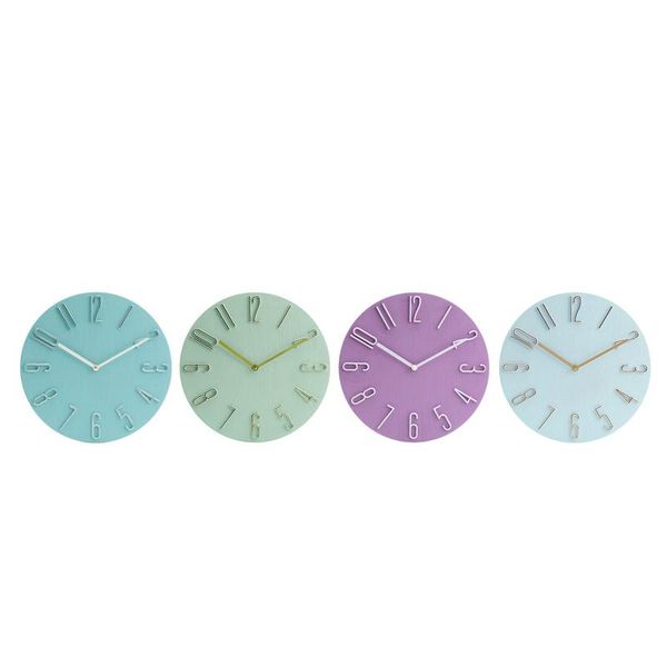 

wall clocks 3d number clock 12 inch battery operated simple design round small art watch home living room cafe decor