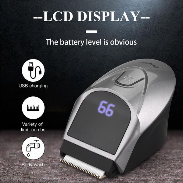 

hair clippers waterproof electric clipper quick charge trimmer finishing undercut barber self haircut tool razor led ddisplay