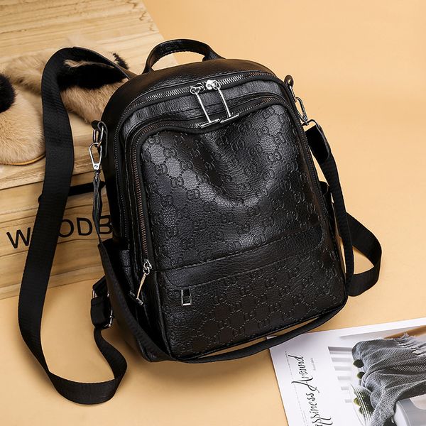 

luxury designer bag new backpack pu fashion student bag large capacity travel