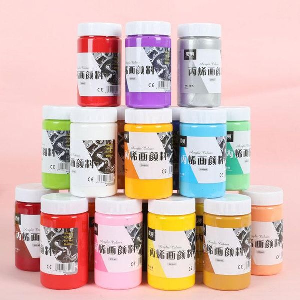 

gift sets 1 pcs 24 colors acrylic paints professional color 300ml tubes artist diy drawing painting pigment hand painted wall cloth paint