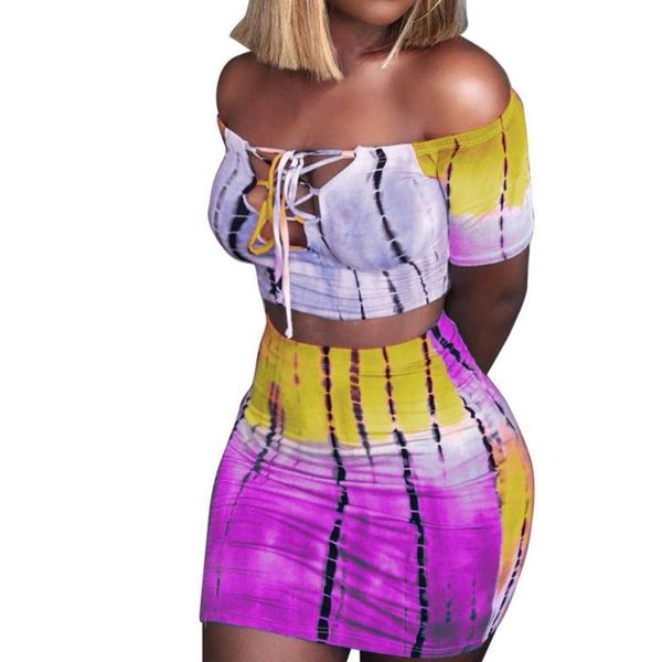 

arrival fashion casual women's summer print bandage skirt two piece set women suits #4f02 pants, White