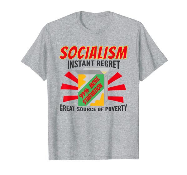 

socialism cereal box funny t-shirt, White;black