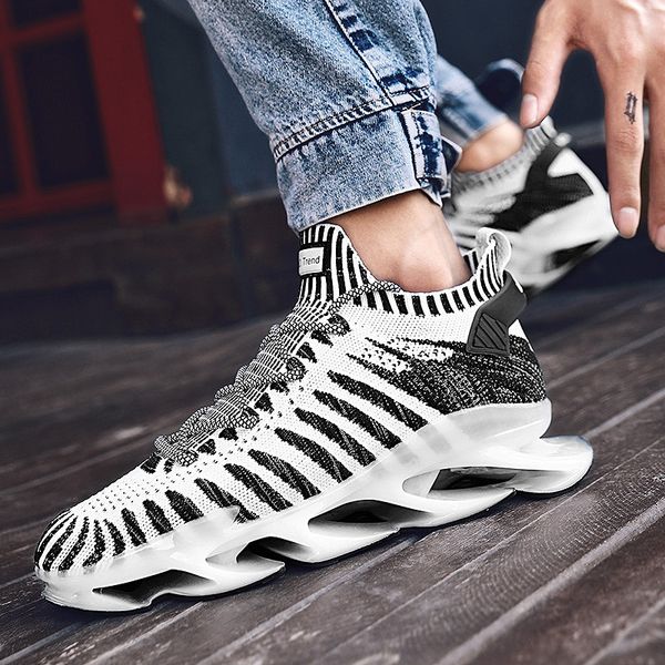 

2021 spring blade sho minous men's flying woven sports casual fashion, Black;white
